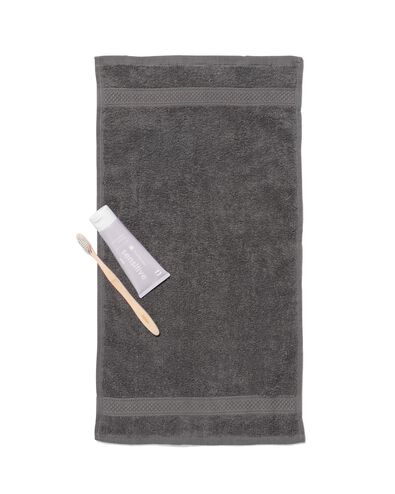G&auml;stetuch - 30x55cm - schwere Qualit&auml;t - dunkelgrau dunkelgrau G&auml;stehandtuch - 5202602 - HEMA