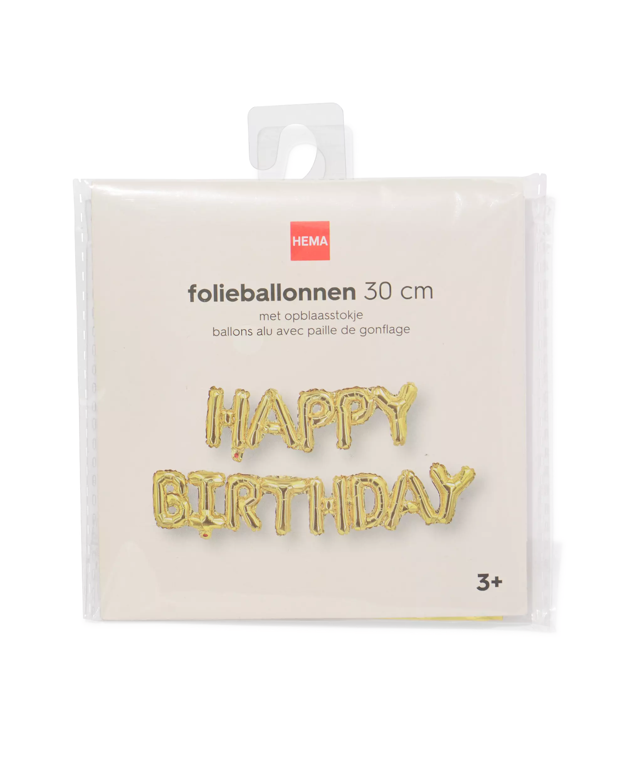 ballon alu happy birthday 30cm doré