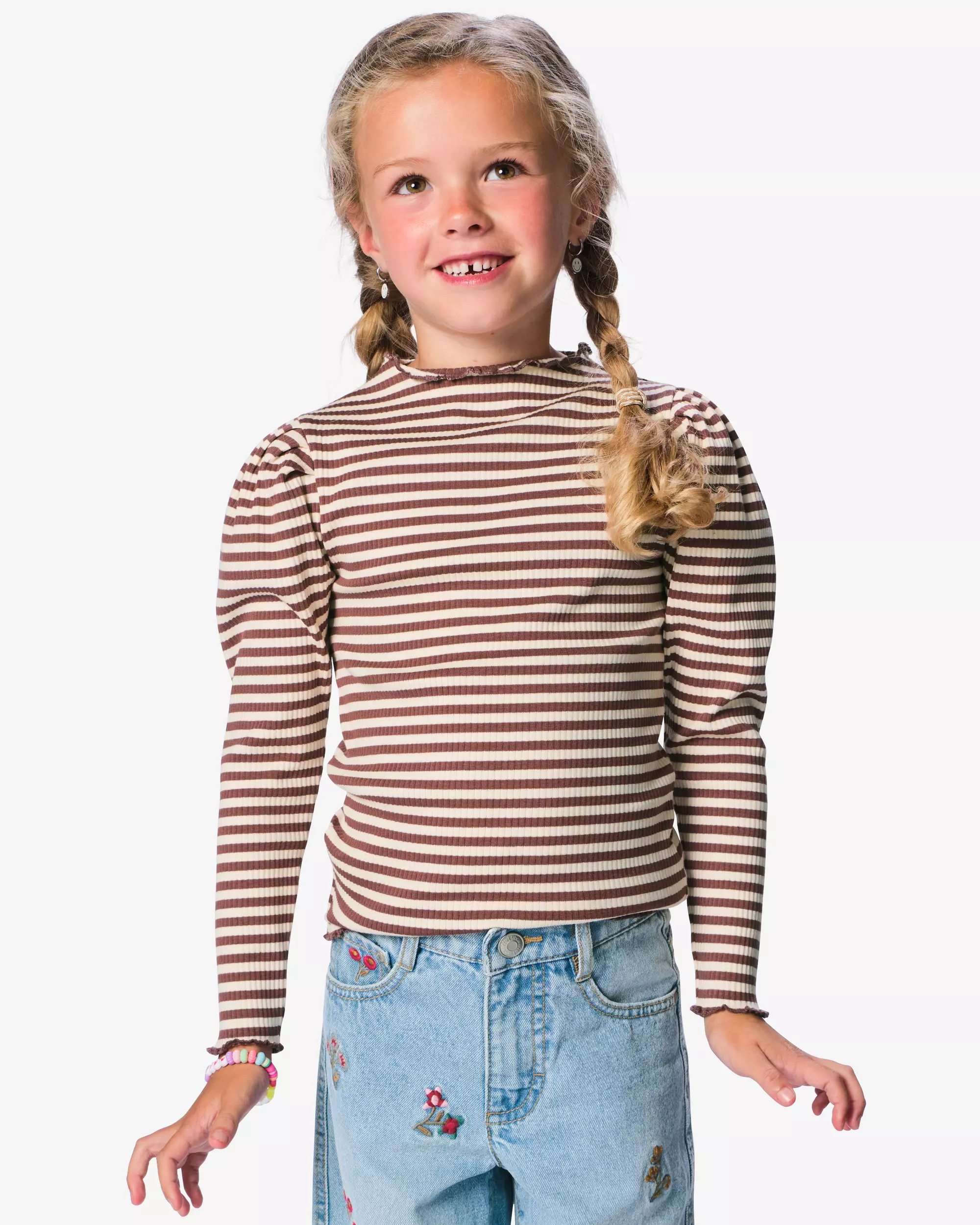 t-shirt enfant côtelé rayures