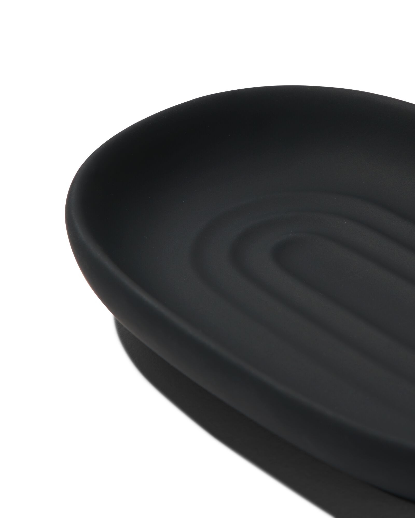zeepbakje keramiek zwart 9x13 - 80330020 - HEMA