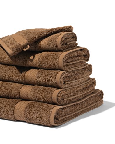 serviette 60x110 cm qualit&eacute; sup&eacute;rieure marron moyen marron moyen serviette 60 x 110 - 5200291 - HEMA