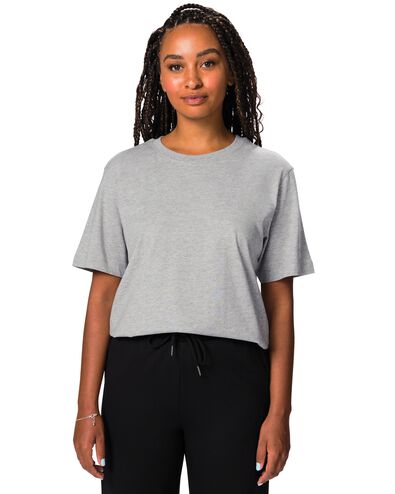 t-shirt femme Larissa jersey gris clair - 36305820LIGHTGREY - HEMA