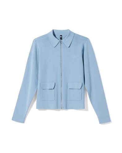 Damenstrickjacke Ivory hellblau hellblau - 36212470LIGHTBLUE - HEMA