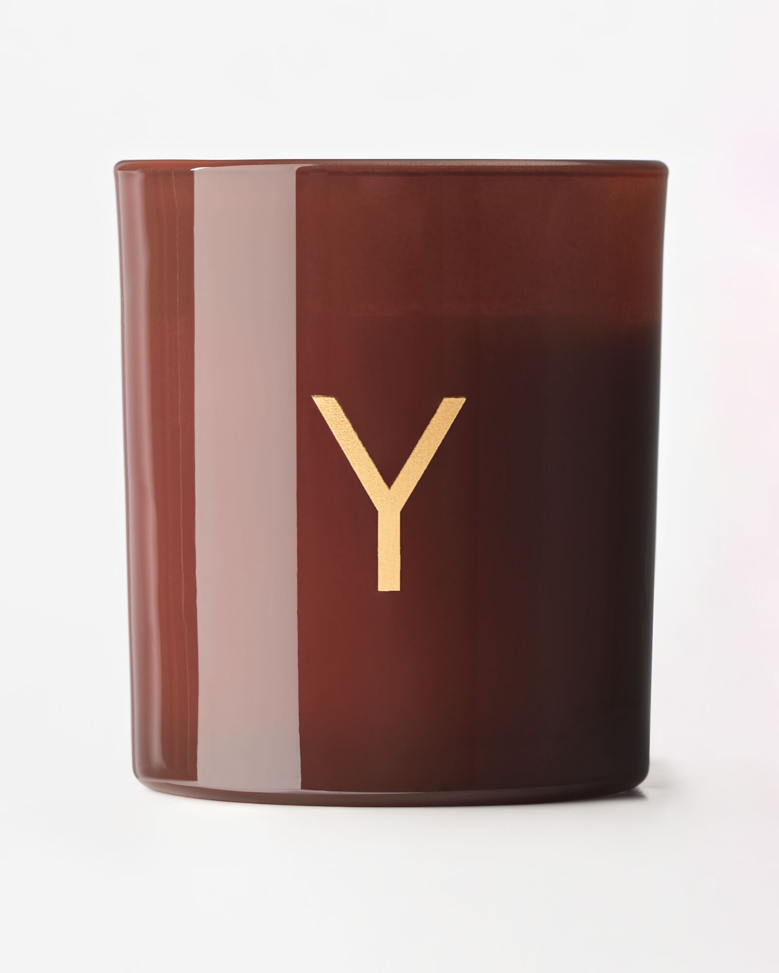 bougie en verre &Oslash;8x9cm lettre Y Y bougie en verre - 61102684 - HEMA
