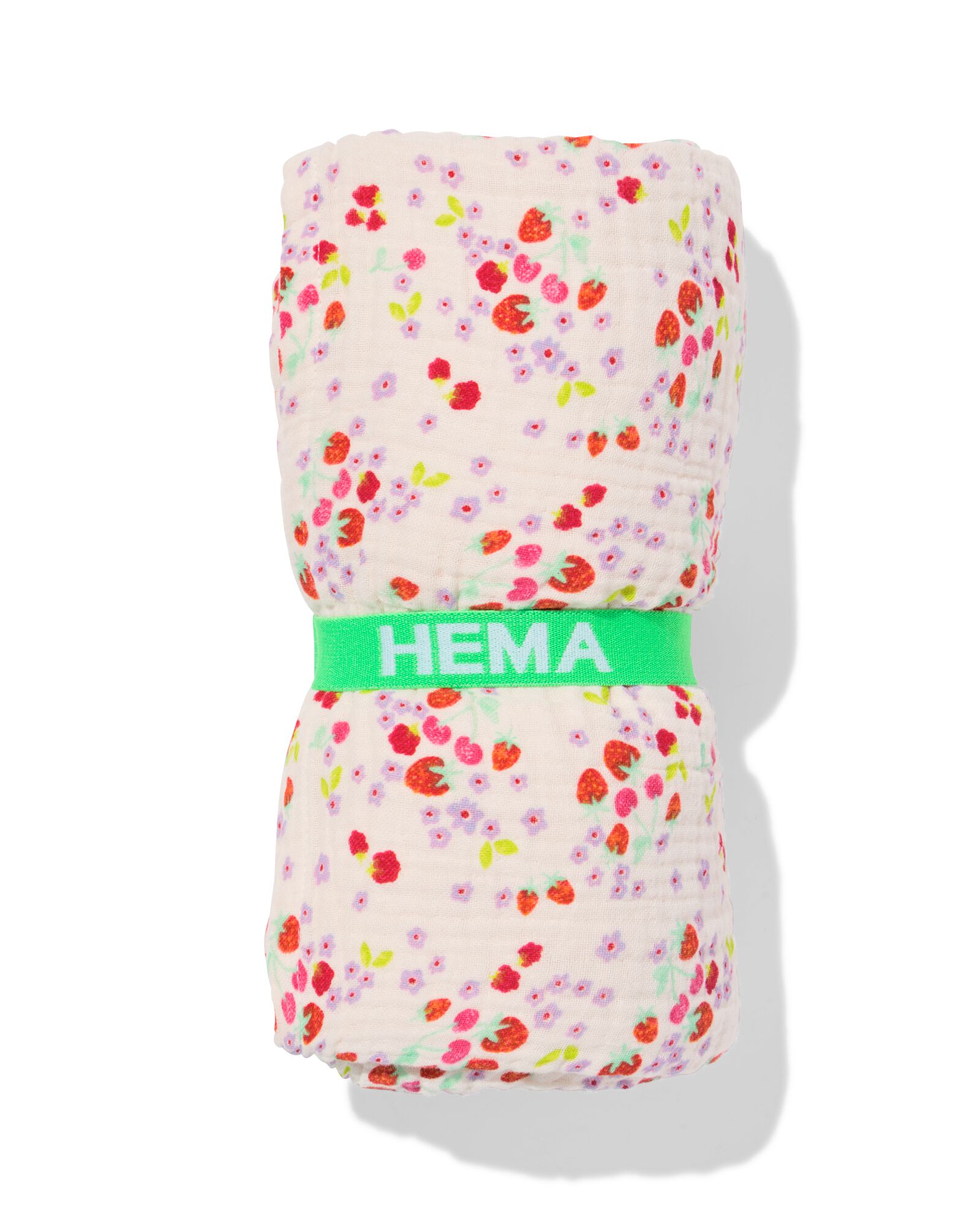 kinderstrandlaken 80x140cm mousseline bloemen - 5200266 - HEMA