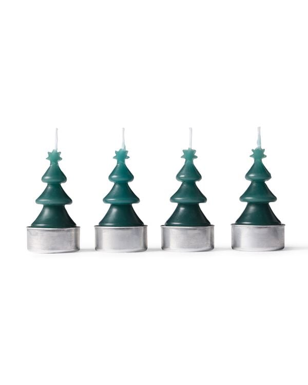 bougies chauffe-plat ⌀3,6 x 7,5 cm sapin de No&euml;l cire - 6 pi&egrave;ces - 25102056 - HEMA