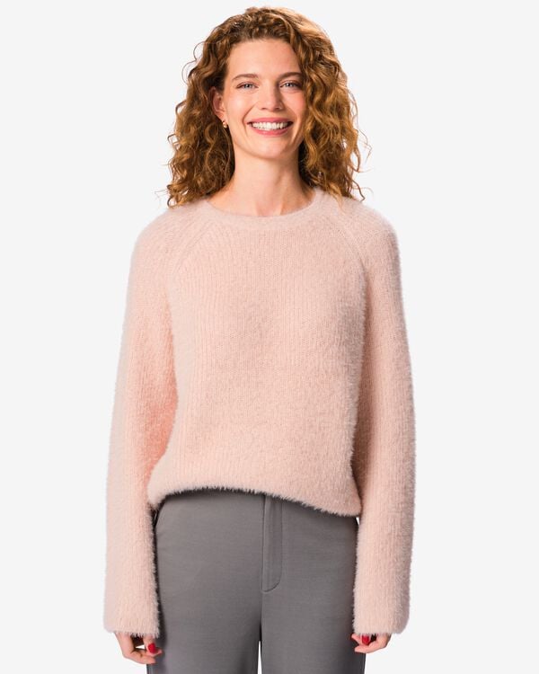 Damen-Strickpullover Mozz hellrosa hellrosa - 36214940LIGHTPINK - HEMA