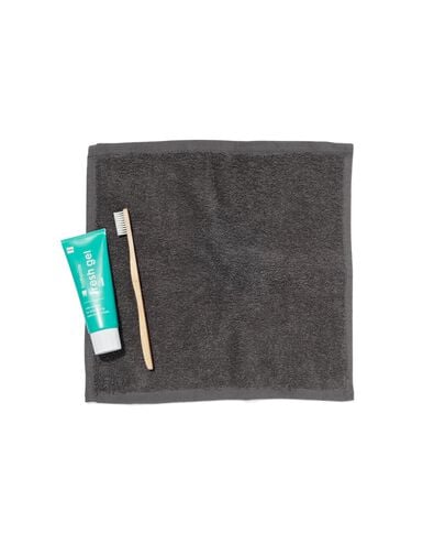 4er-Pack Gesichtst&uuml;cher, 30 x 30 cm, schwere Qualit&auml;t, grau - 5210074 - HEMA