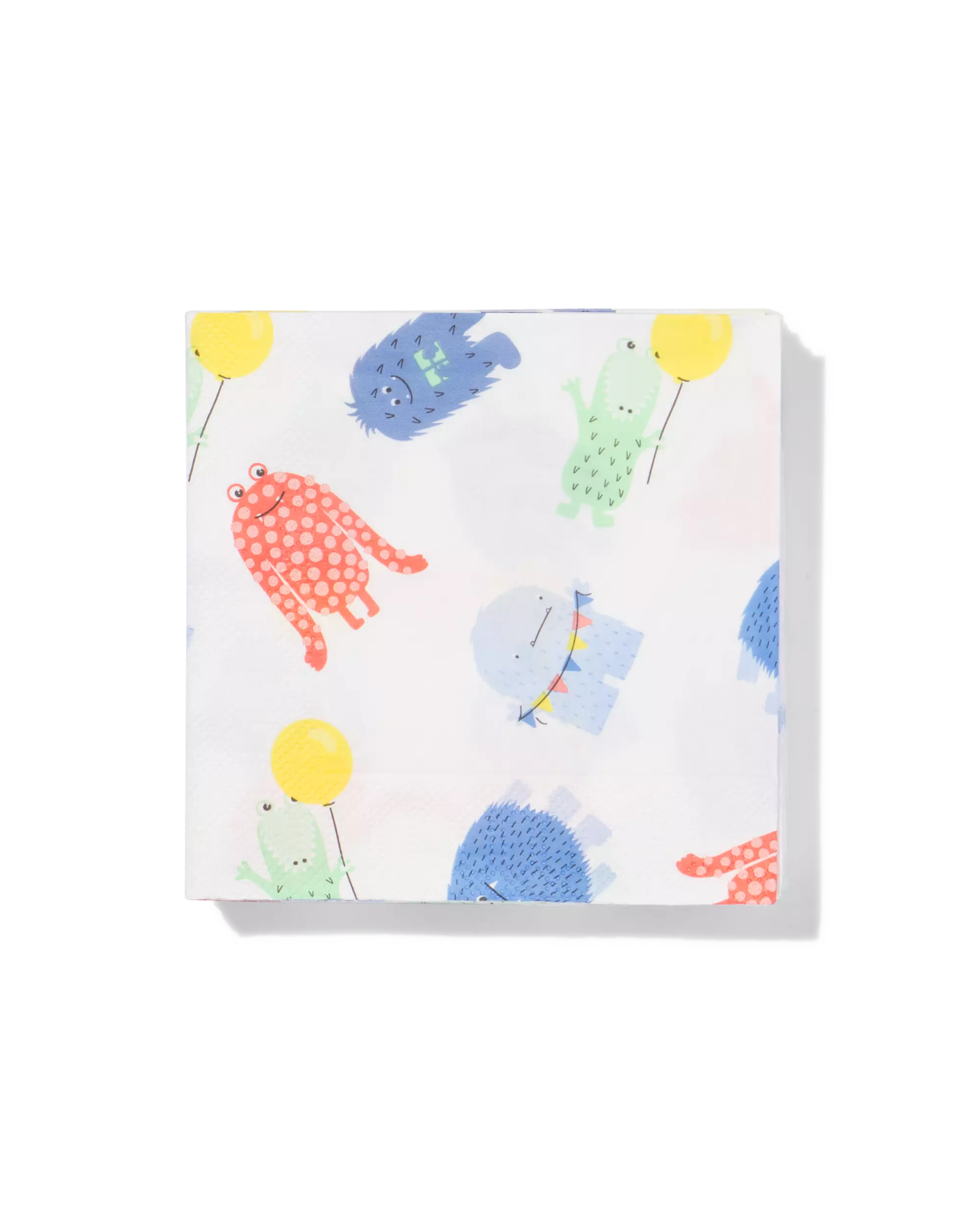 Servietten, 24 × 24 cm, Monster – 20 Stück