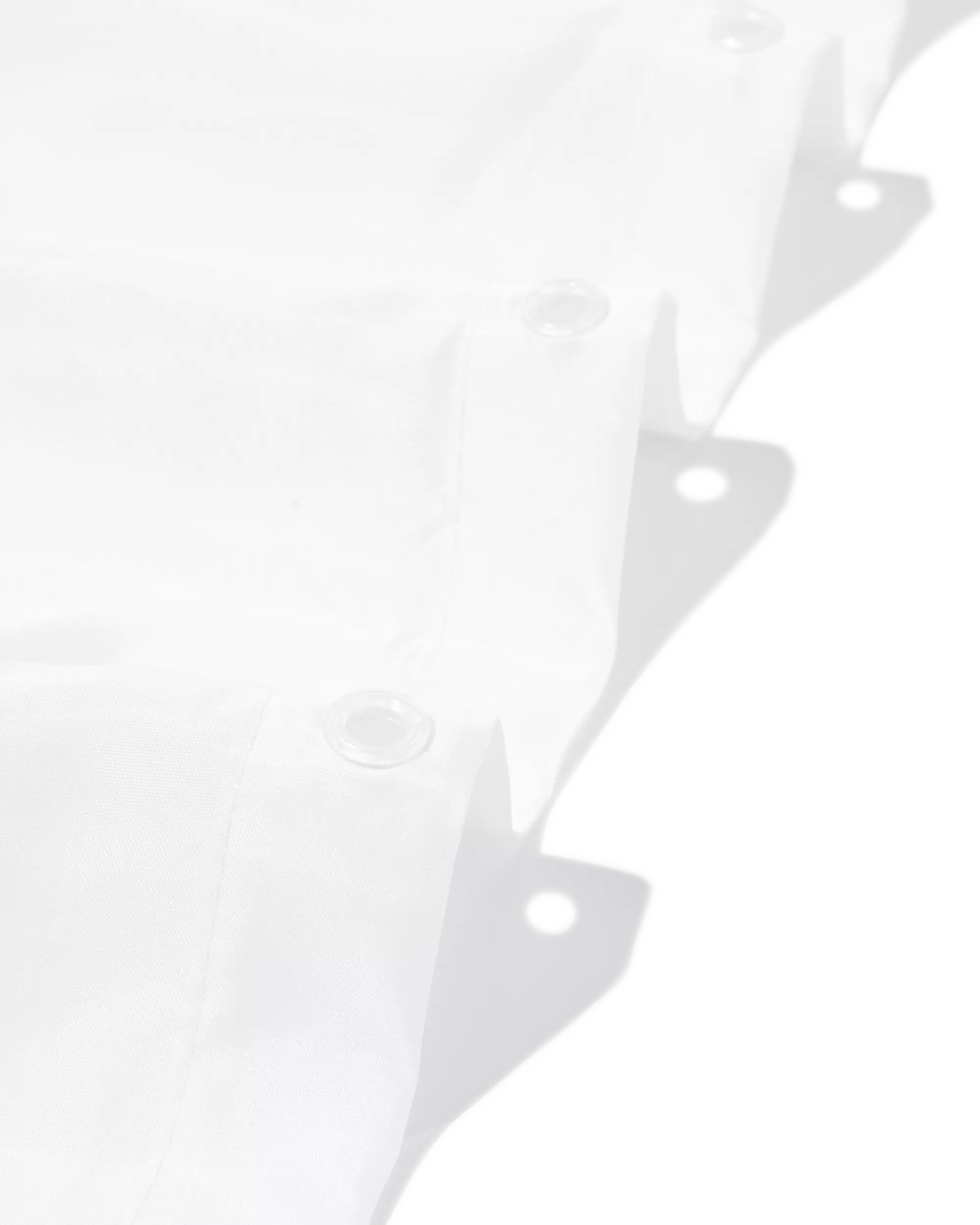 rideau de douche 180x200 polyester recyclé blanc