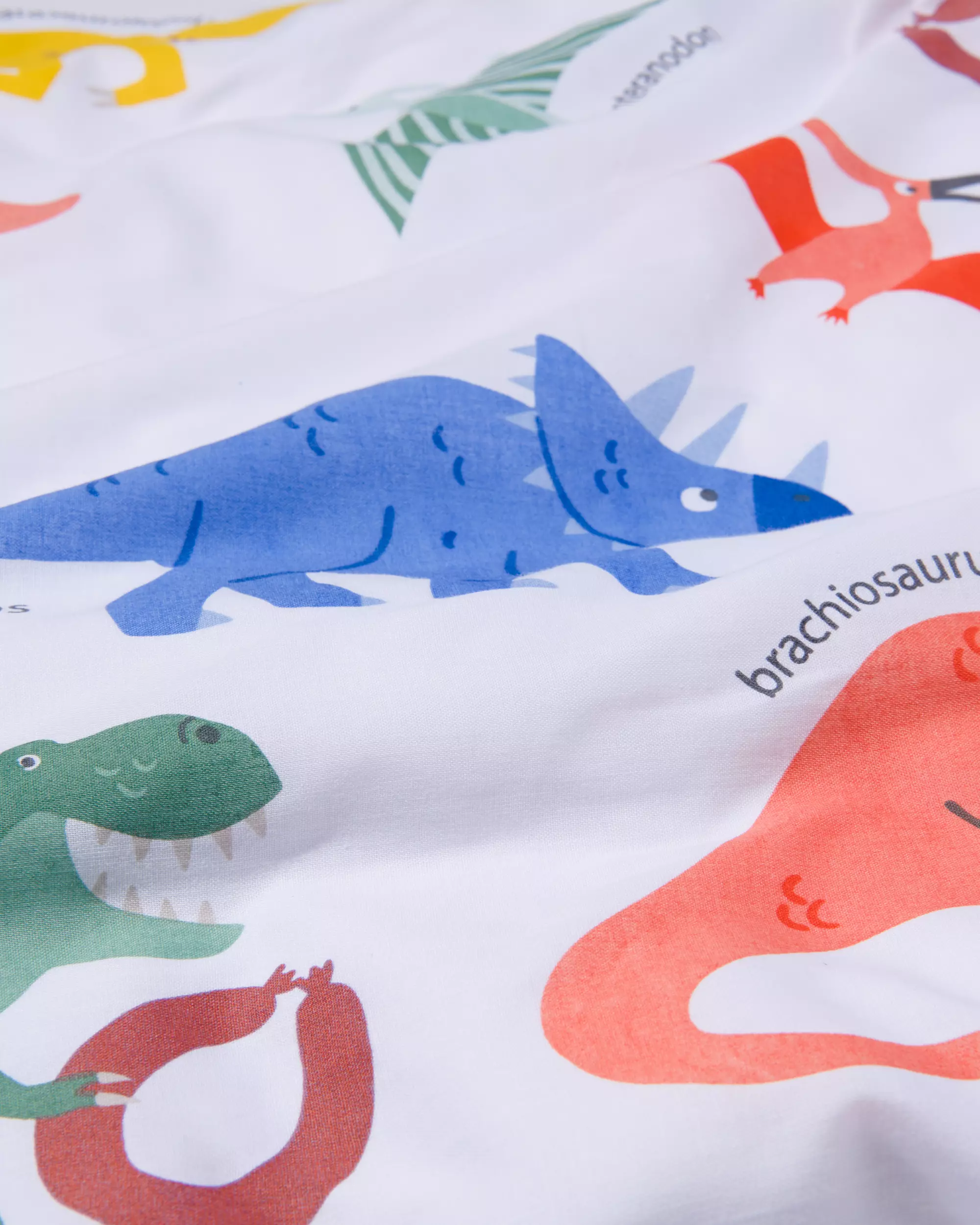 housse de couette coton doux enfant 120x150 dino