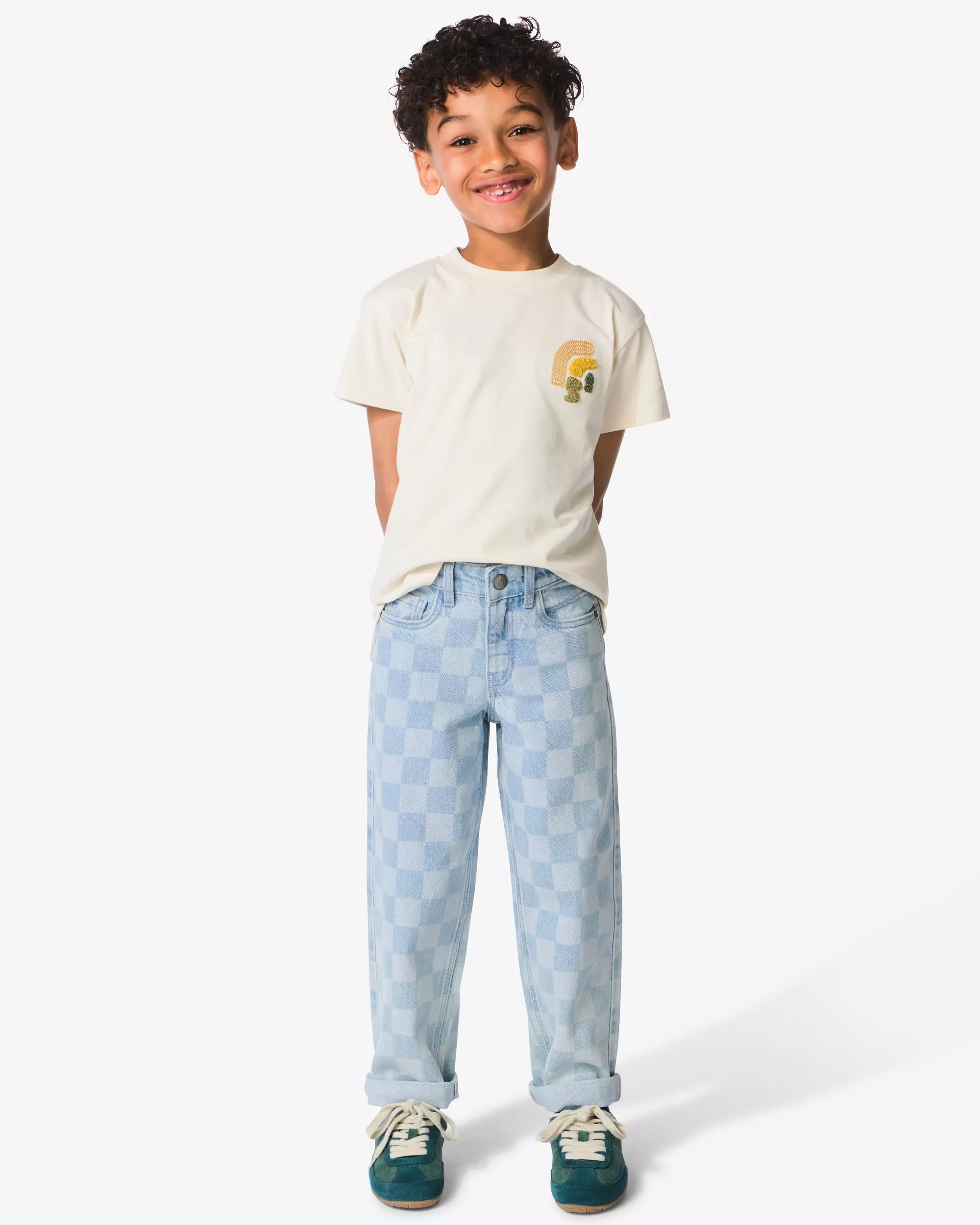 pantalon enfant coupe classique carreaux