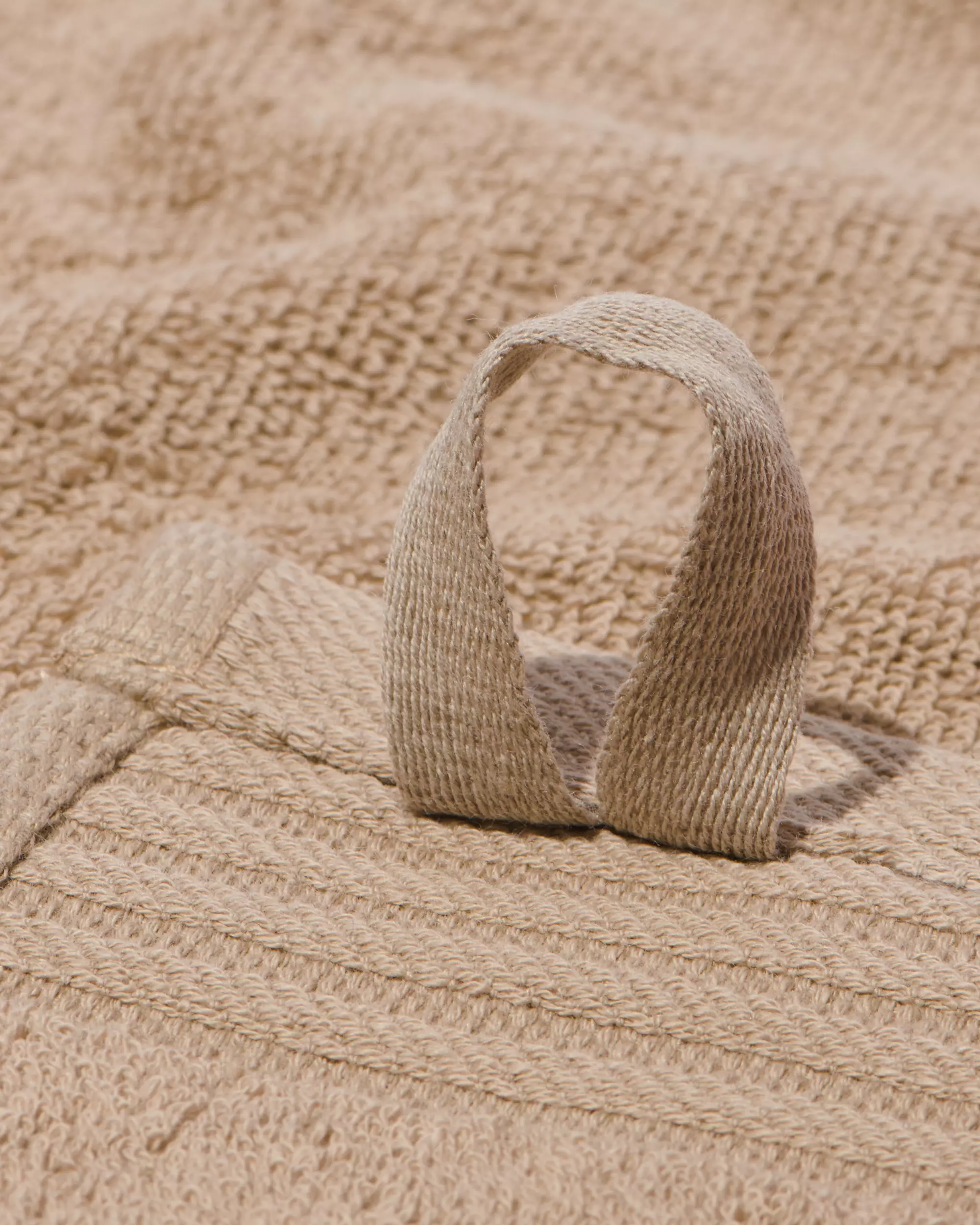 essuie-mains 50x50 coton sable