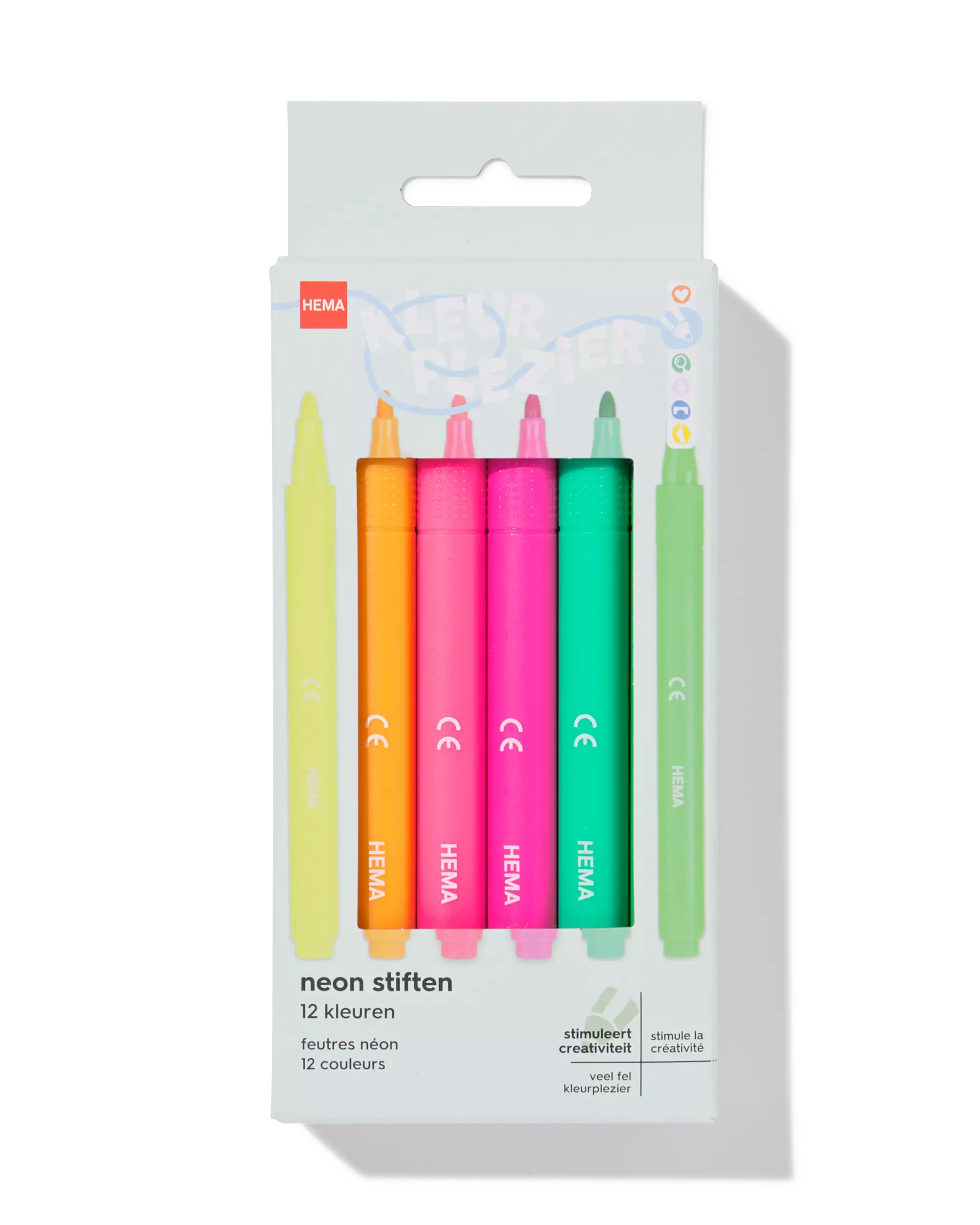 neon stiften - 12 stuks
