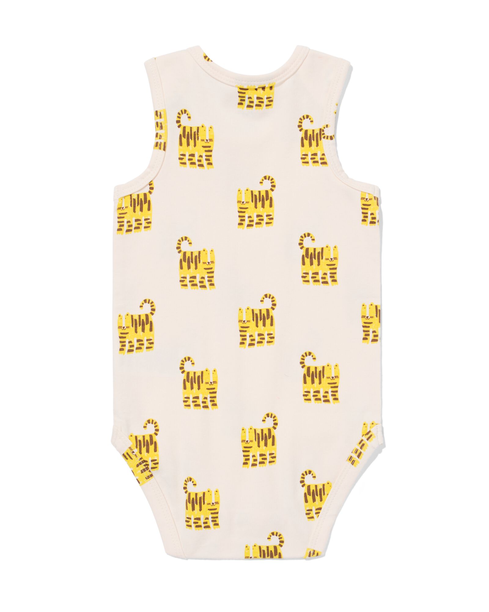 baby meegroei body dieren gebroken wit gebroken wit - 33304760OFFWHITE - HEMA