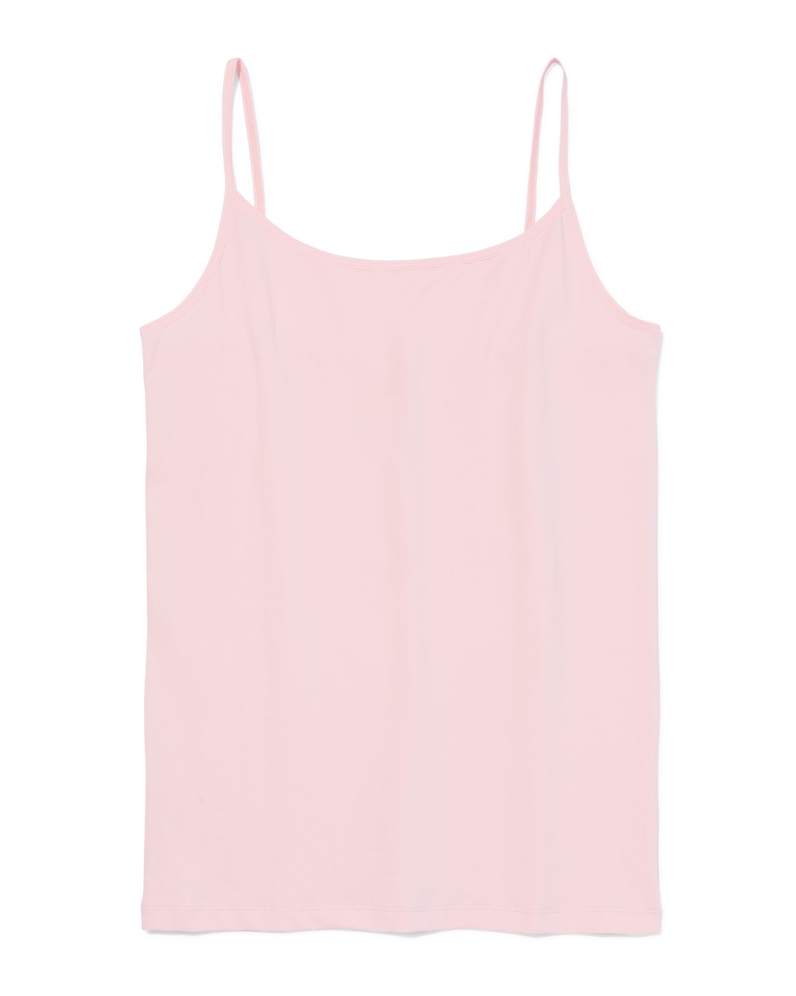 d&eacute;bardeur femme coton bretelles spaghetti rose p&acirc;le rose p&acirc;le - 19602365LIGHTPINK - HEMA