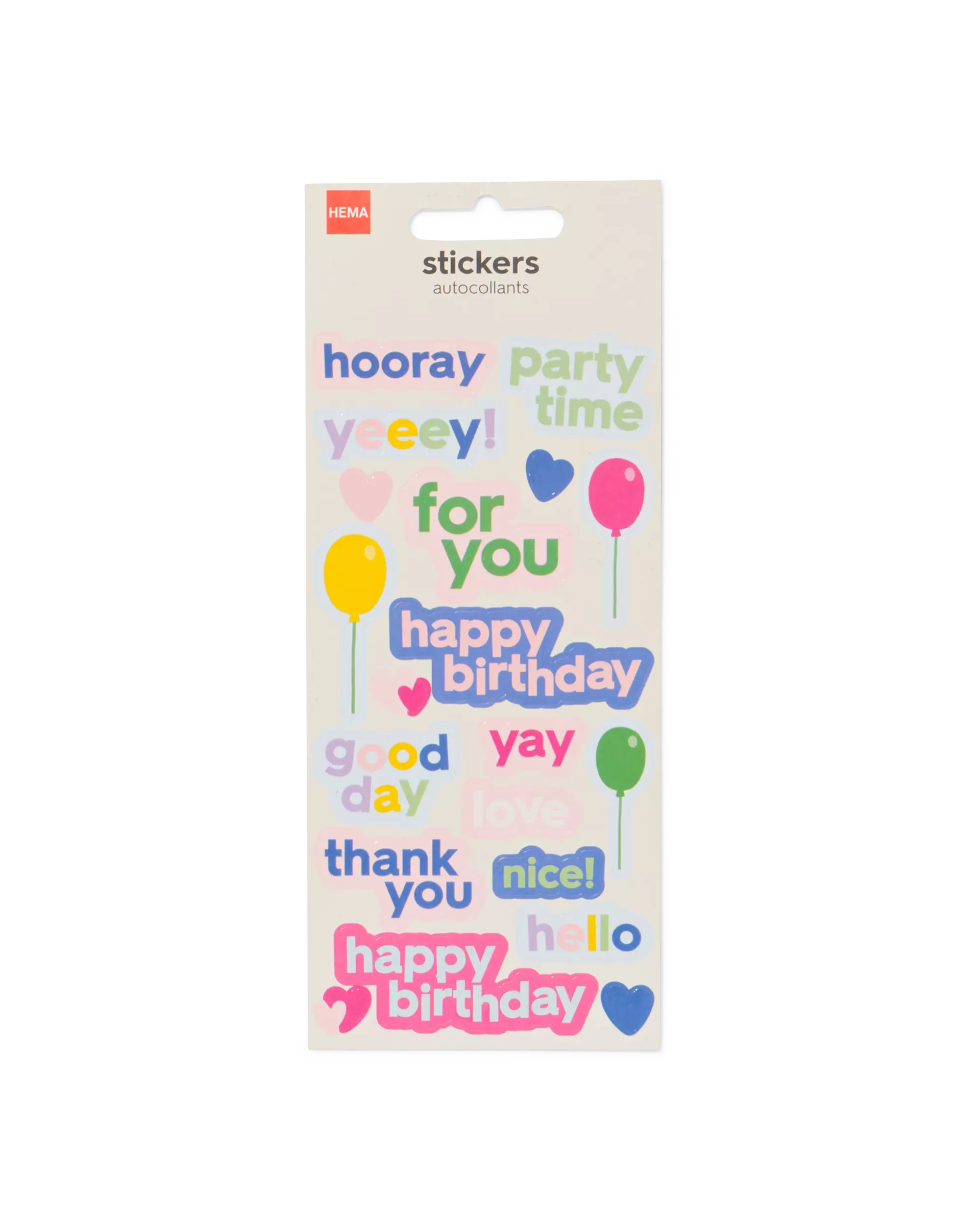stickers verjaardag quotes - 5 stuks