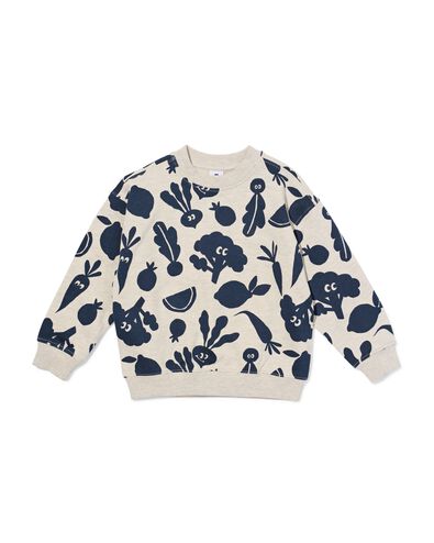 kindersweater groente zand zand - 30724256SAND - HEMA