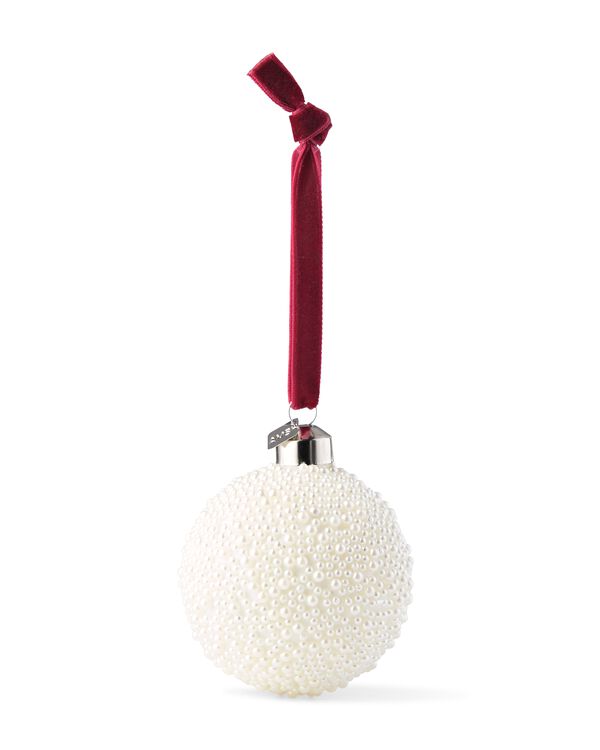 kerstbal ⌀7.6cm glas parels - 25102097 - HEMA