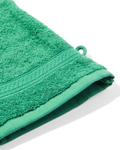 gant de toilette 16x21cm qualit&eacute; &eacute;paisse vert moyen - 5282868 - HEMA