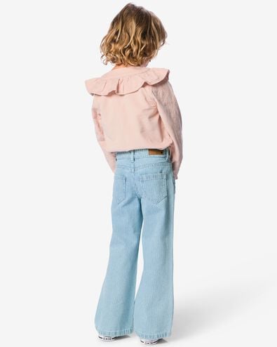 kinderbroek regular fit streep denim denim - 30862943DENIM - HEMA