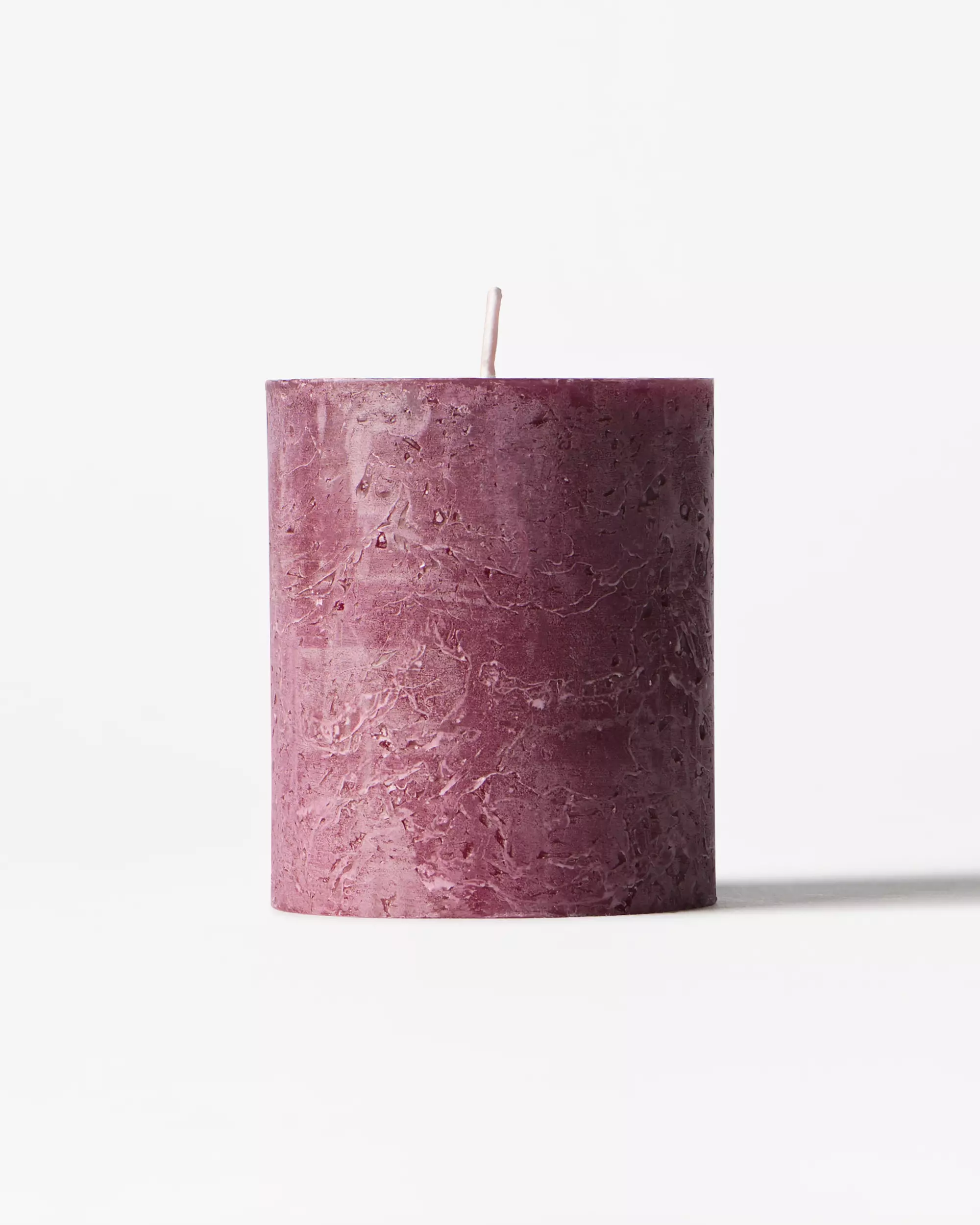 stompkaars ⌀7x8cm rustiek aubergine