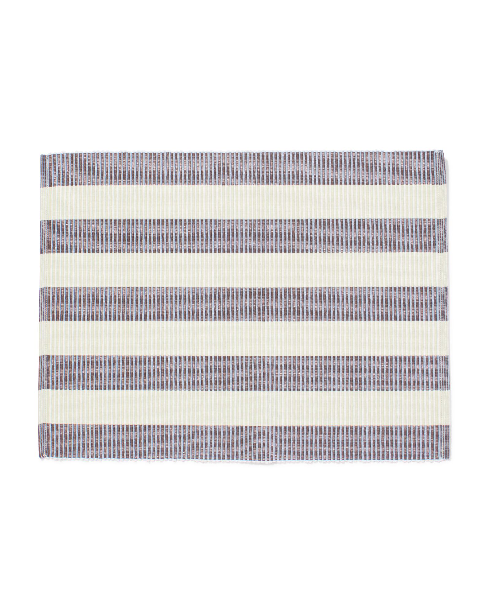 Tischsets 35 &times; 45 cm, Baumwolle, Blau-Braun &ndash; 2 St&uuml;ck - 5300148 - HEMA