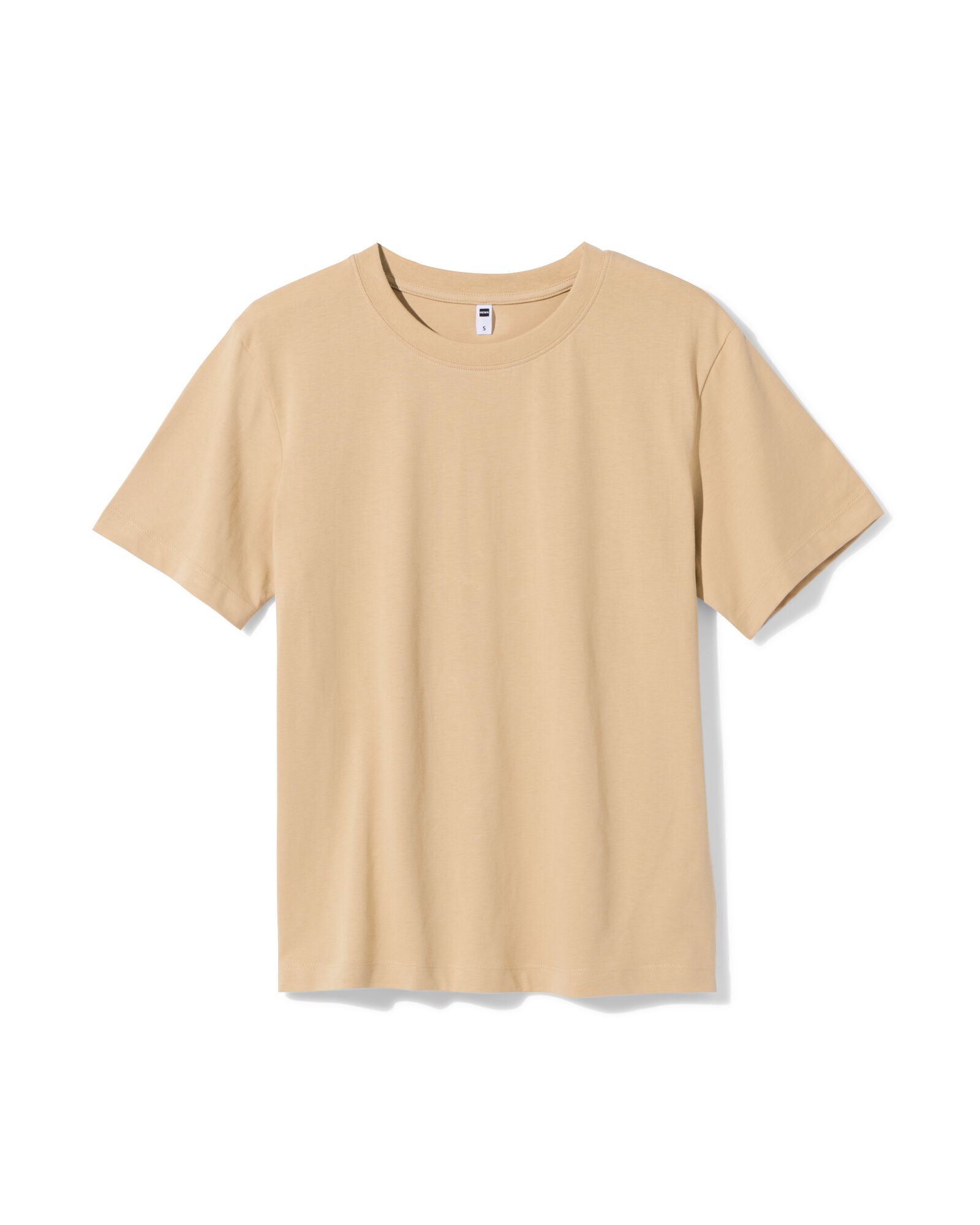 t-shirt femme jersey coton beige beige - 36306680BEIGE - HEMA