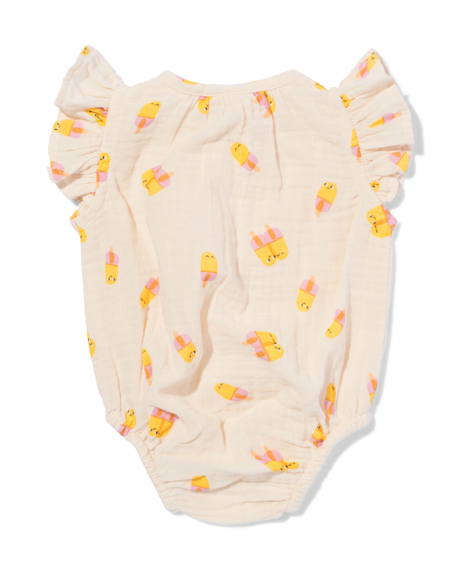 body b&eacute;b&eacute; mousseline cr&egrave;mes glac&eacute;es &eacute;cru - 33451220ECRU - HEMA