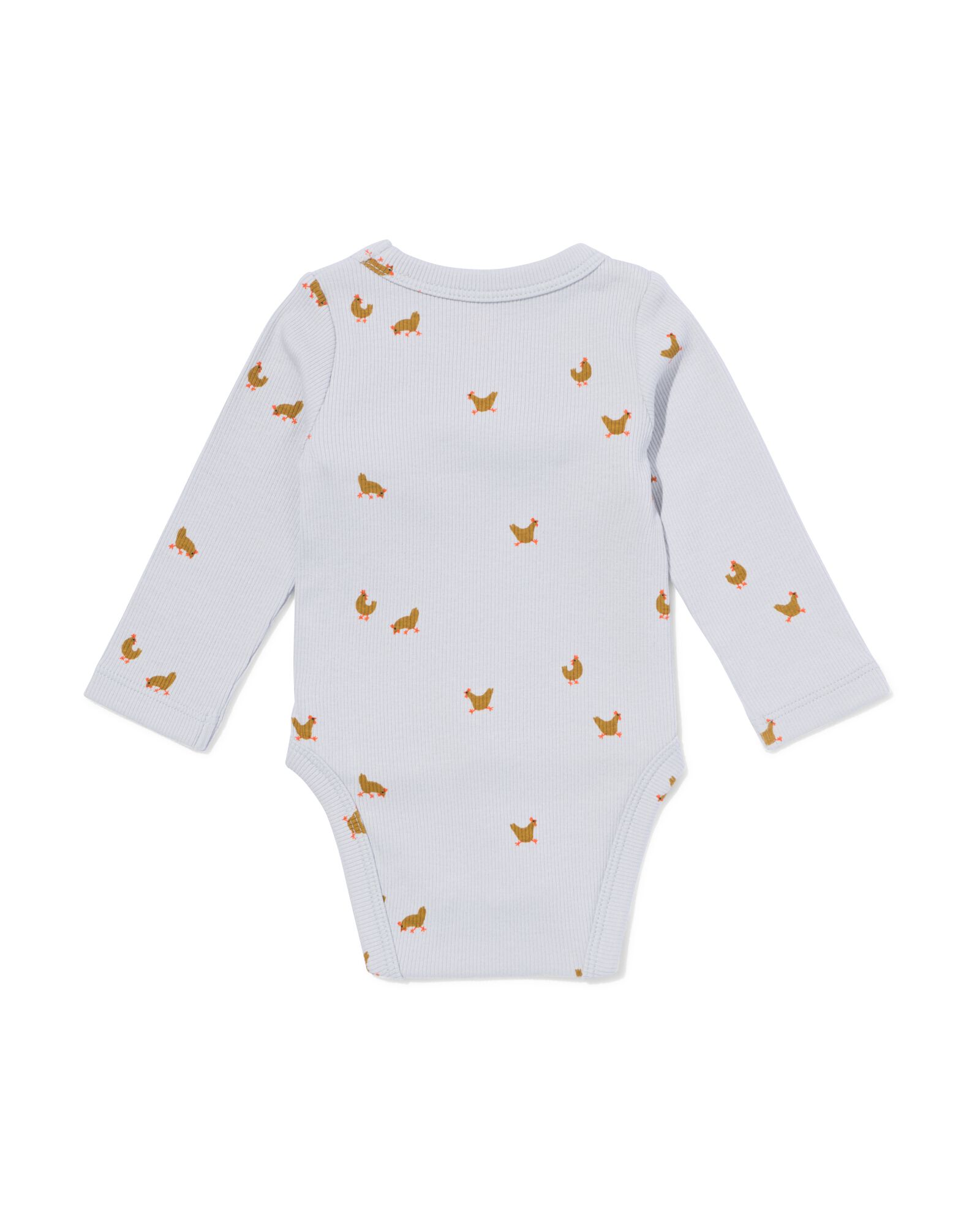 baby meegroei body rib dieren groen groen - 33457520GREEN - HEMA