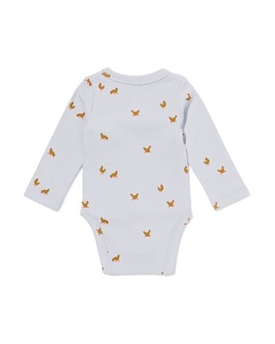 baby meegroei body rib dieren groen groen - 33457520GREEN - HEMA