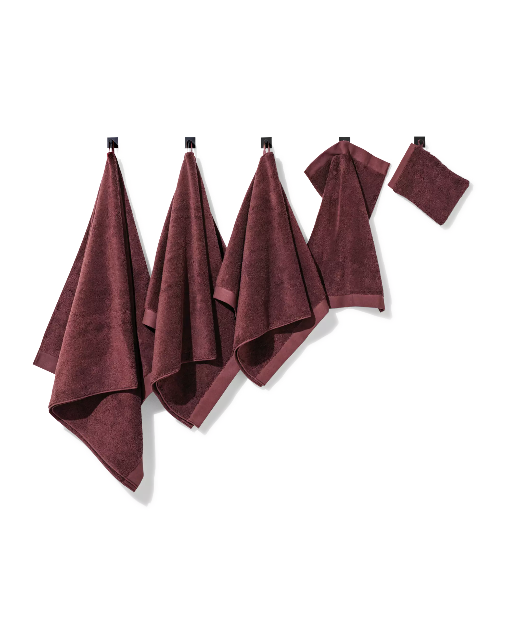 serviette 60x110cm qualité hôtelière extra douce rouge bordeaux
