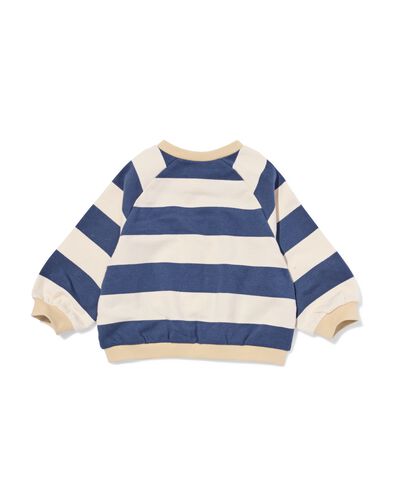 pull b&eacute;b&eacute; tissu sweat rayures bleu bleu - 33106980BLUE - HEMA