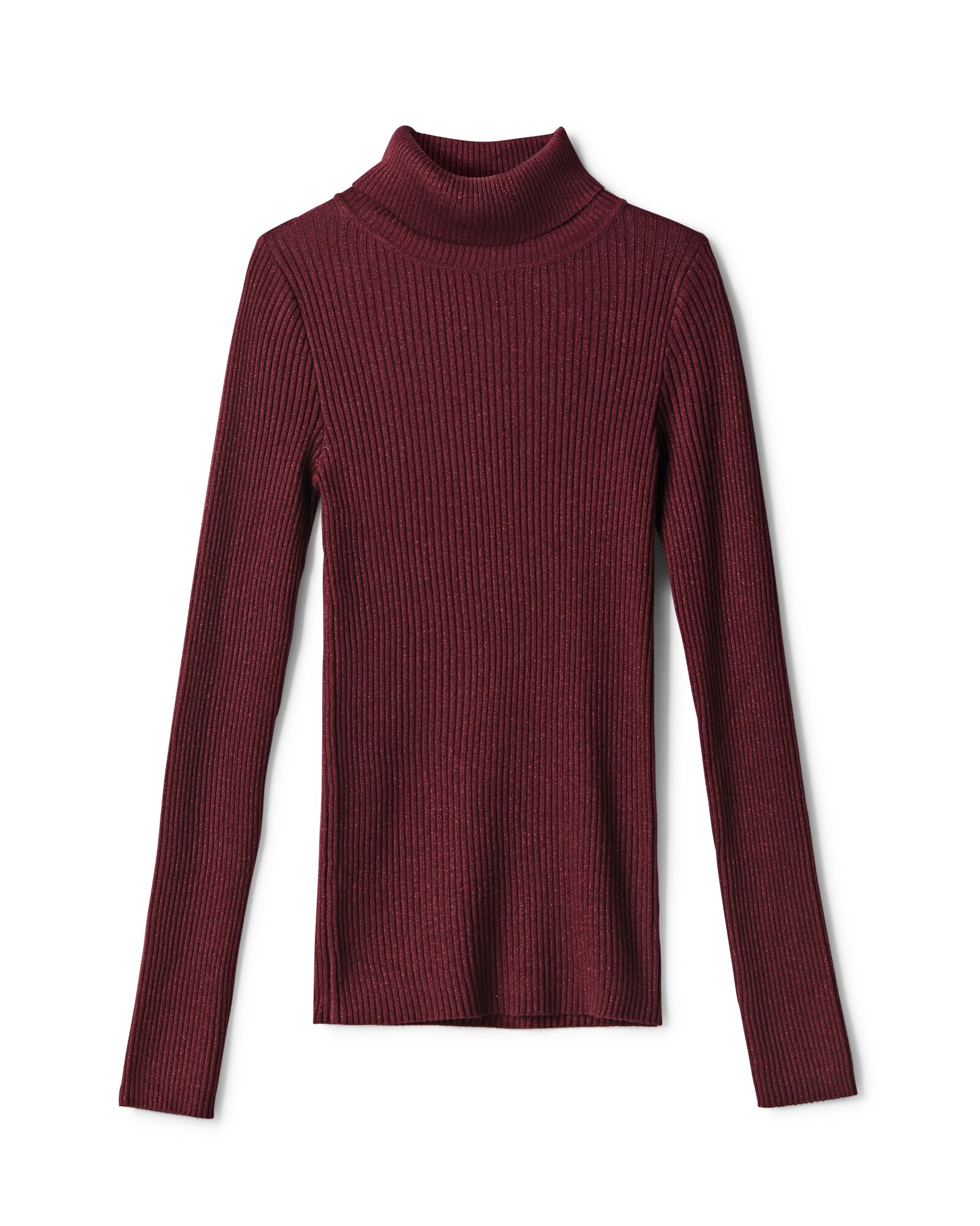 damestrui Nova rib bordeauxrood bordeauxrood - 36215370BURGUNDYRED - HEMA