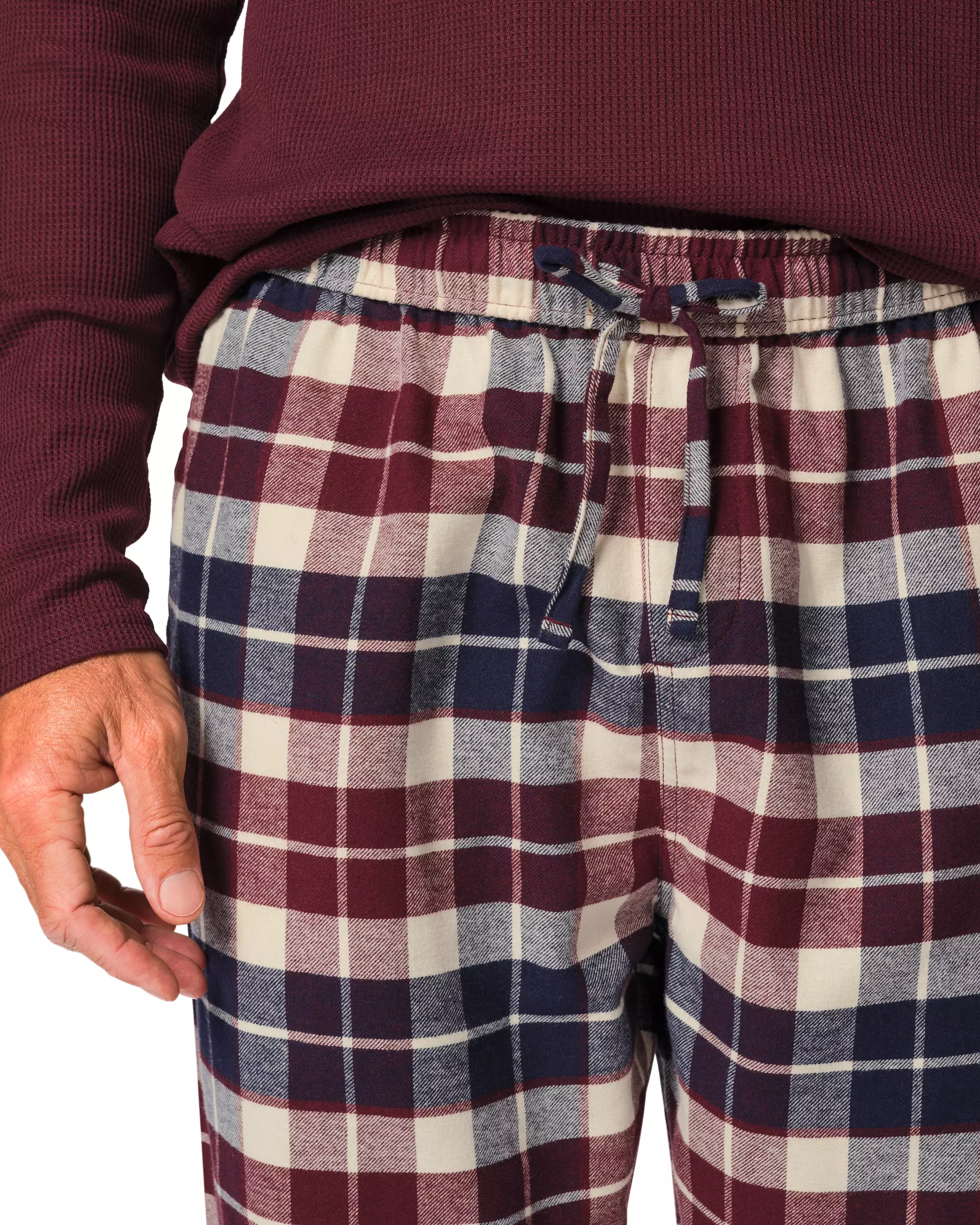 pyjama homme gaufré flanelle écossaise