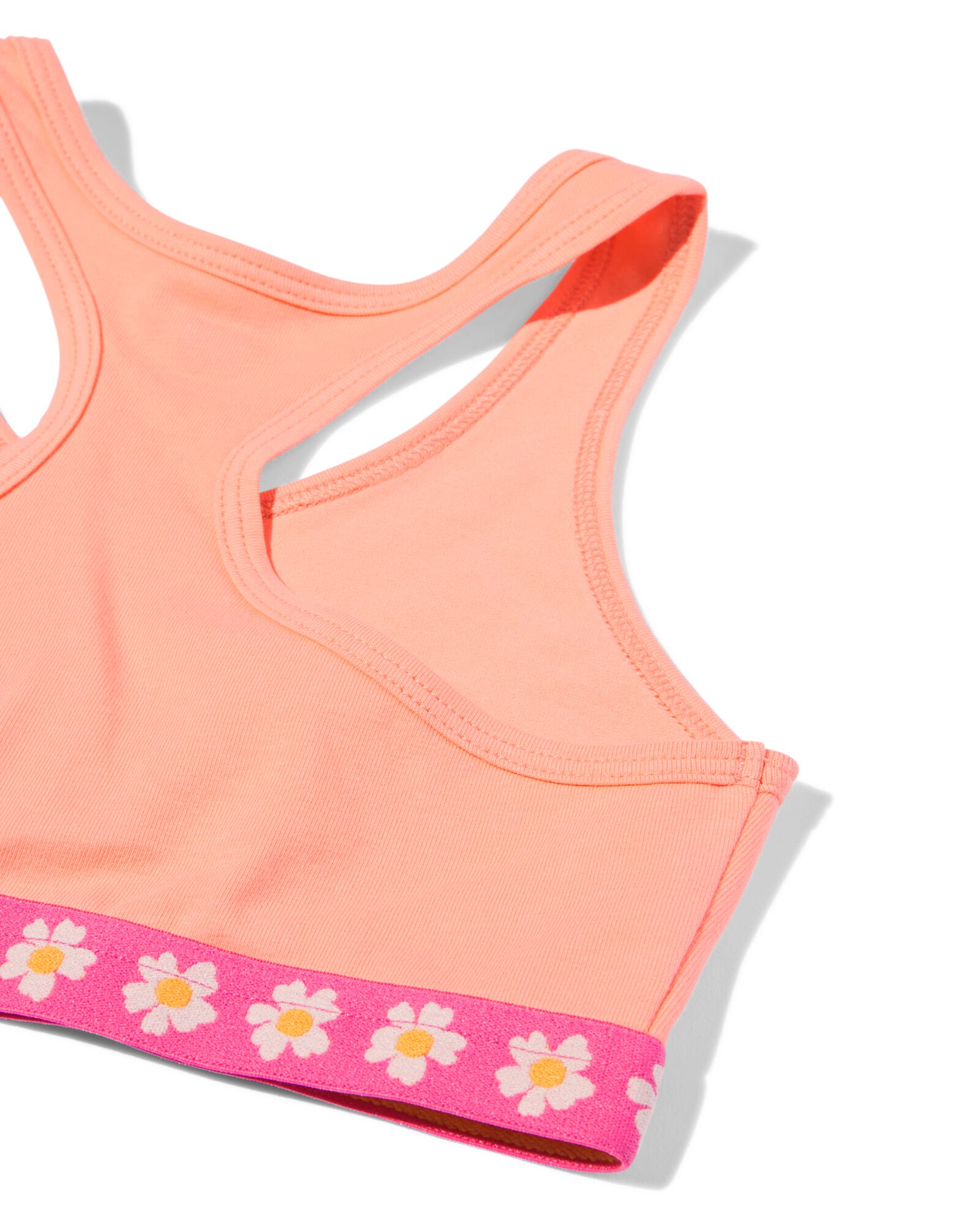Kinder-Crop-Top Blumen &ndash; 2 St&uuml;ck pfirsich - 19302160PEACH - HEMA