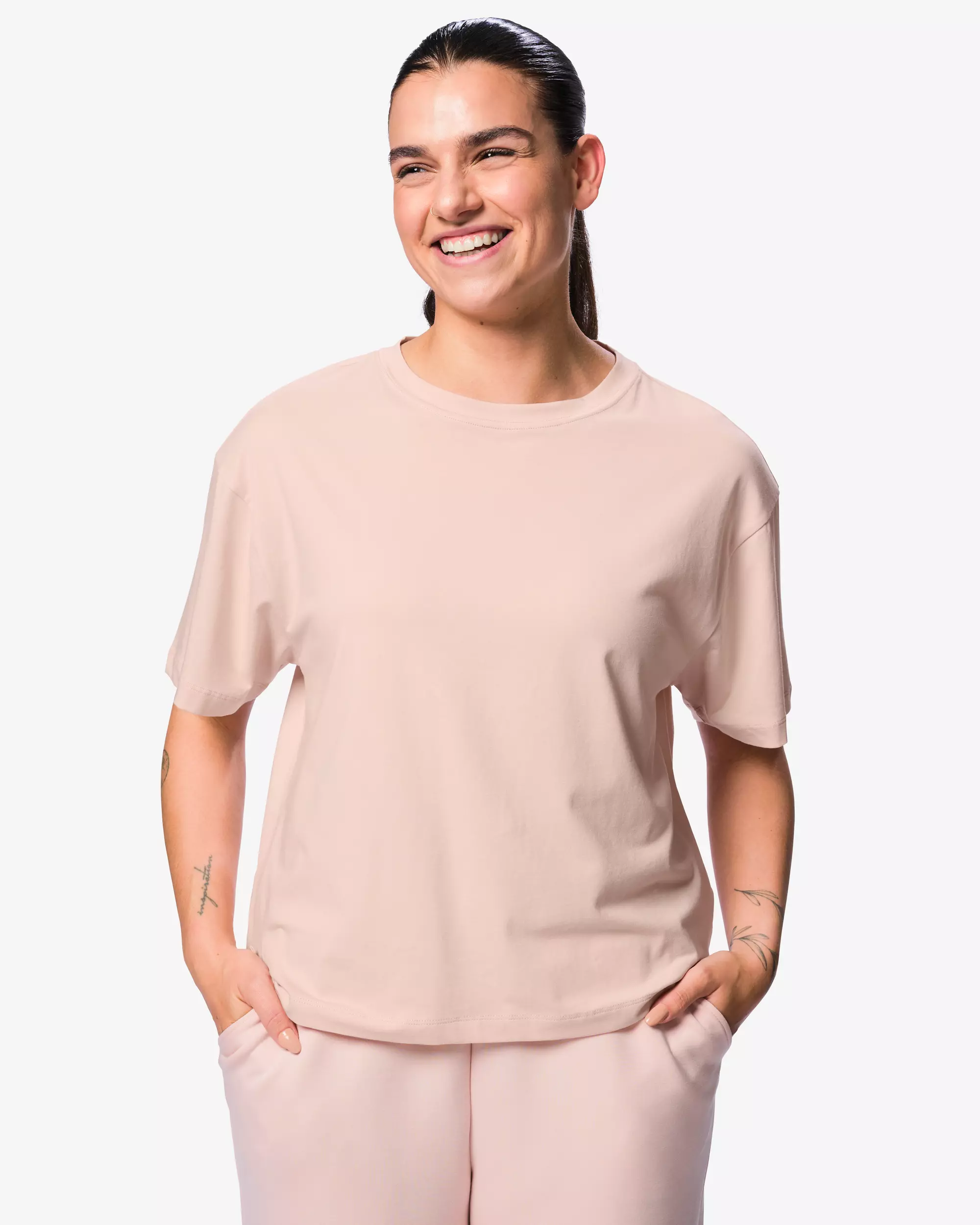 Damen-T-Shirt, Baumwolle, Boxy Fit
