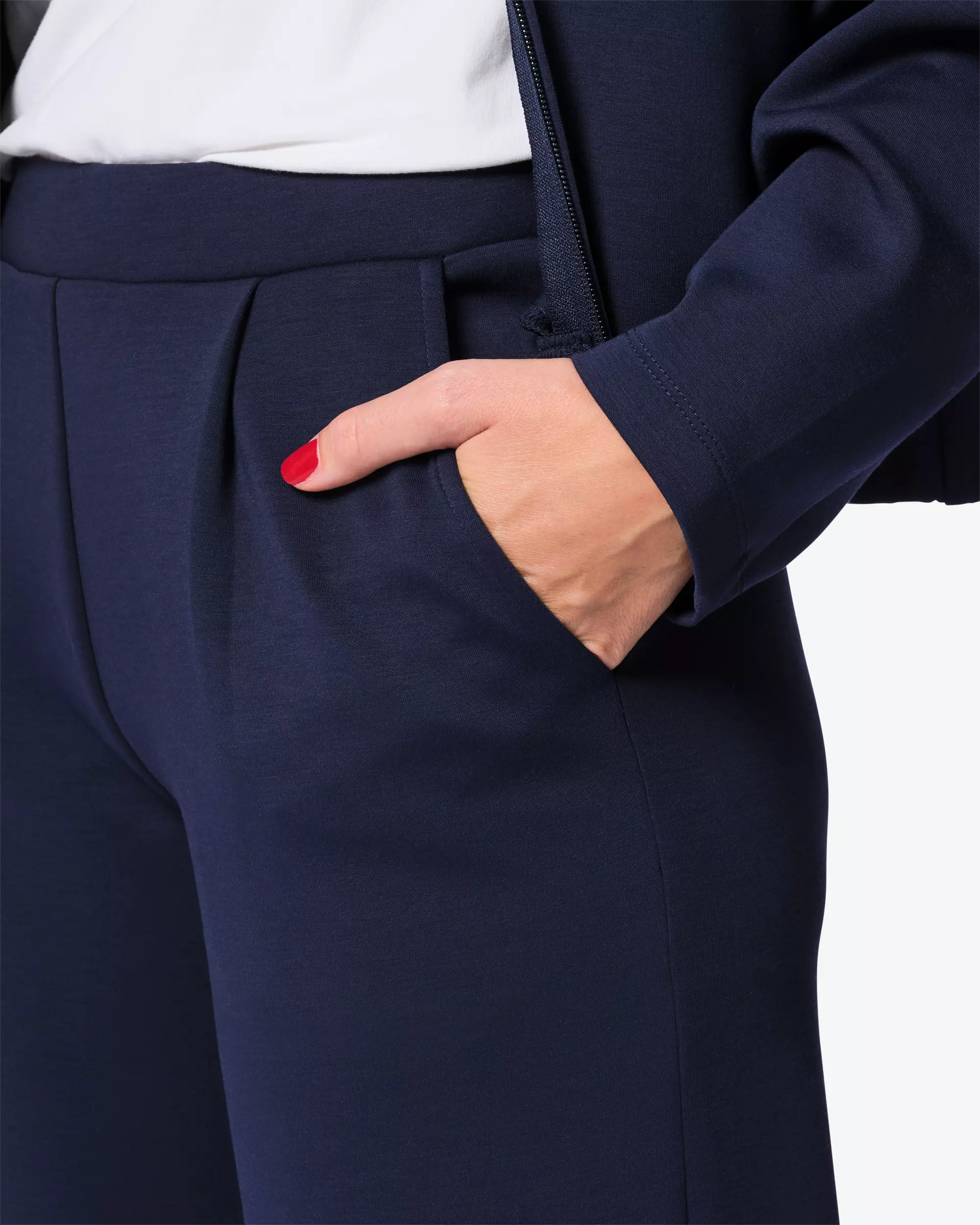 pantalon femme regular fit jersey