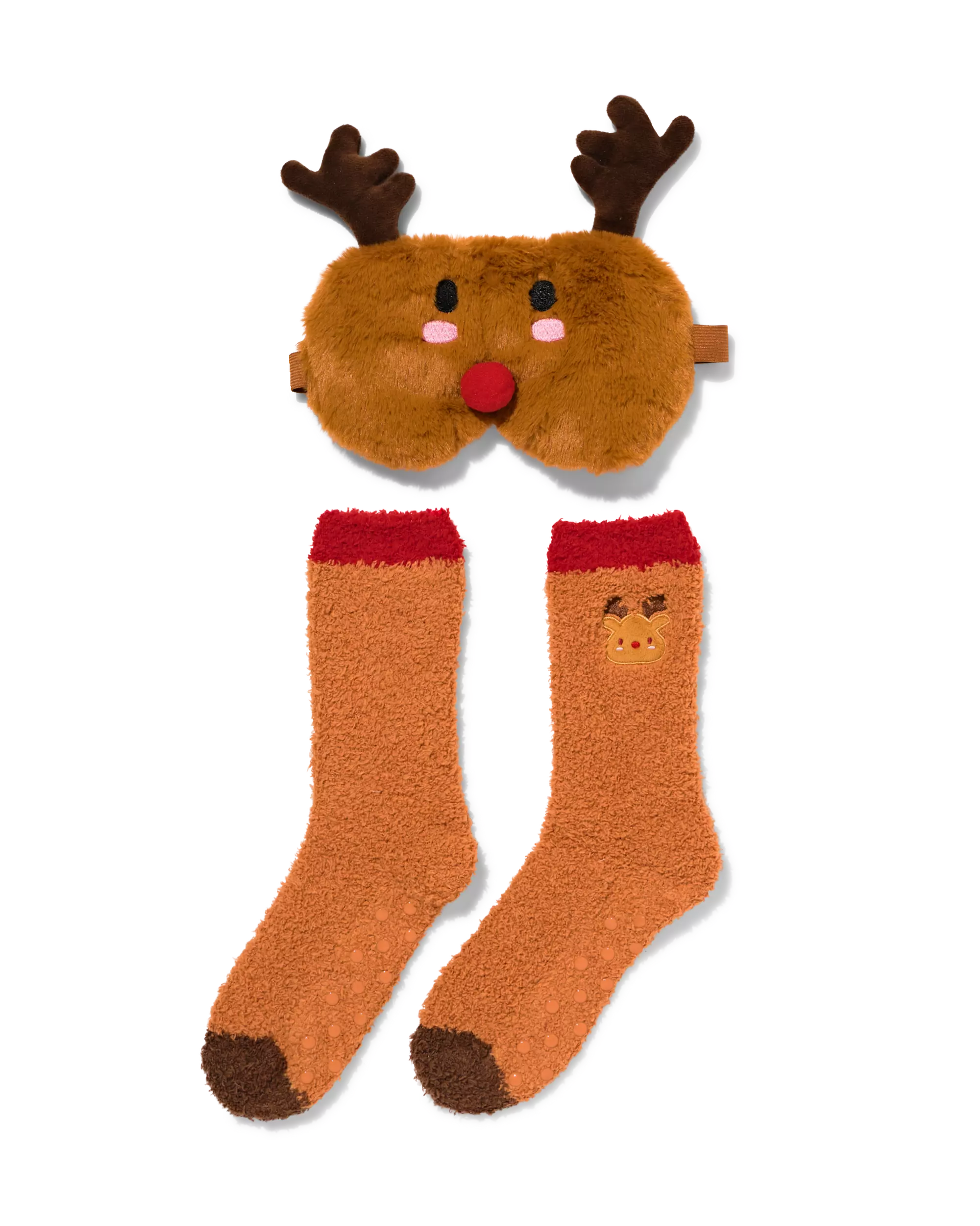 slaapmasker en sokken rendier kerst 