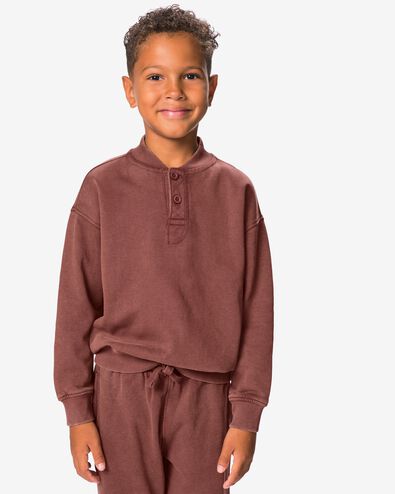 pull enfant tissu molleton  marron marron - 30723906BROWN - HEMA