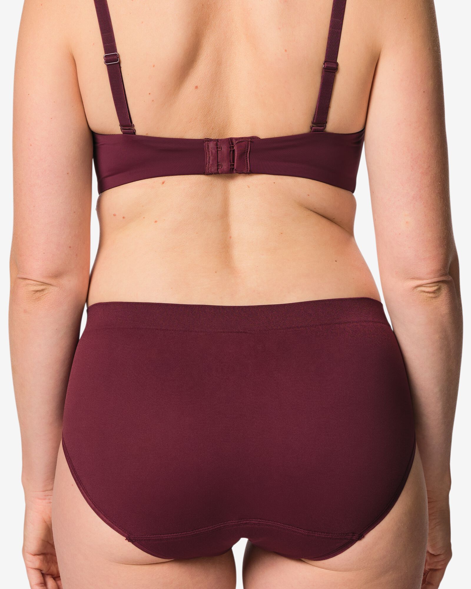 menstruatiehipster naadloos lichte absorptie donkerrood - 19608419DARKRED - HEMA