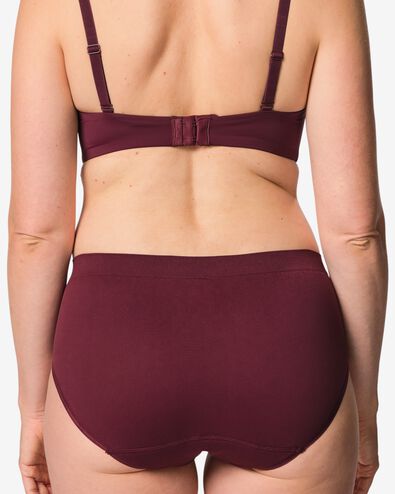 menstruatiehipster naadloos lichte absorptie donkerrood - 19608419DARKRED - HEMA