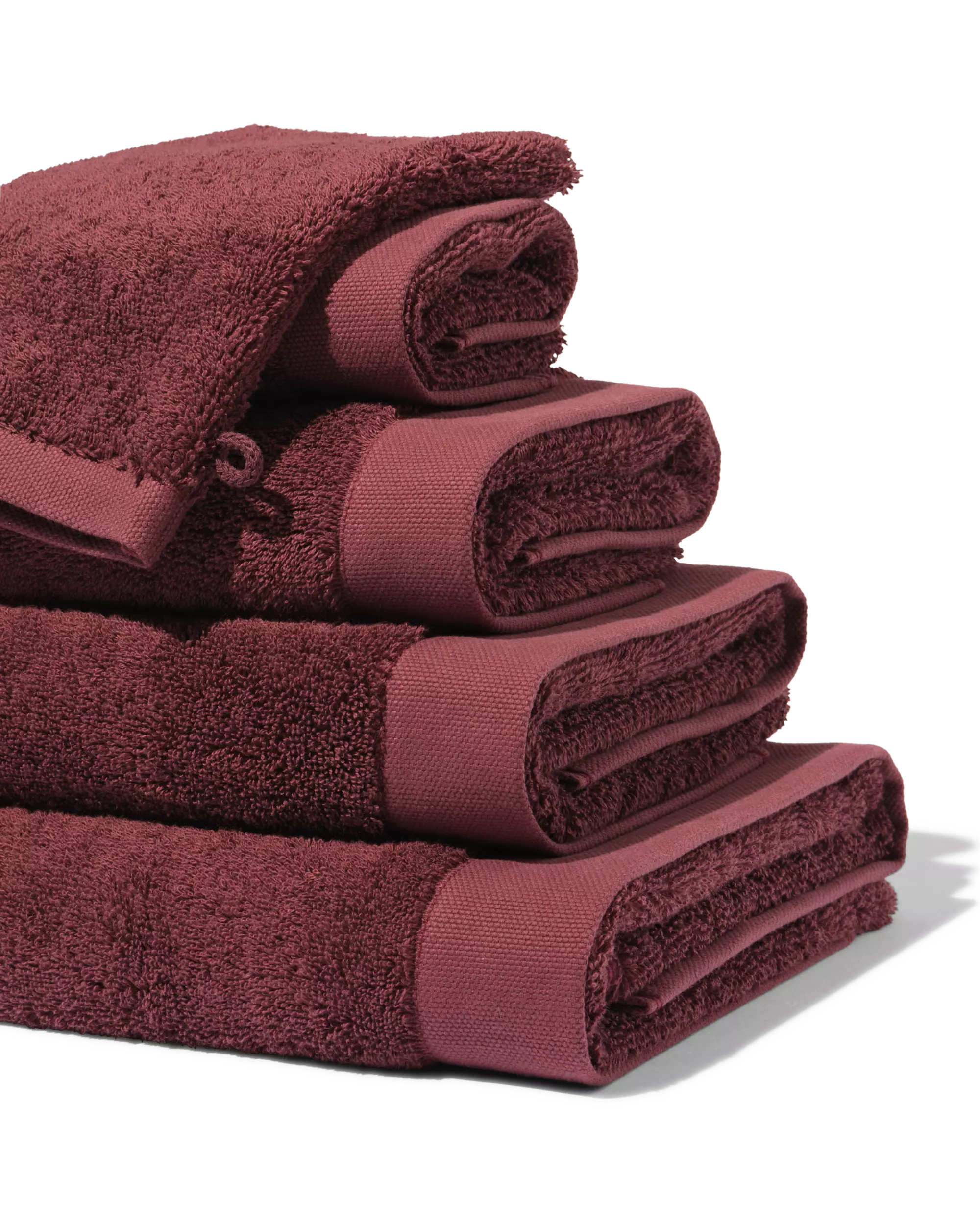 petite serviette 33 x 50 cm qualité hôtelière extra douce rouge bordeaux