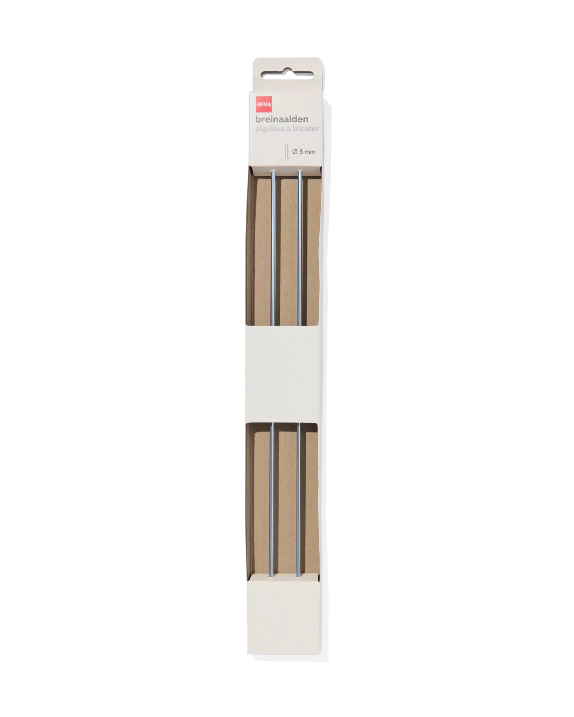 2 aiguilles à tricoter 3mm