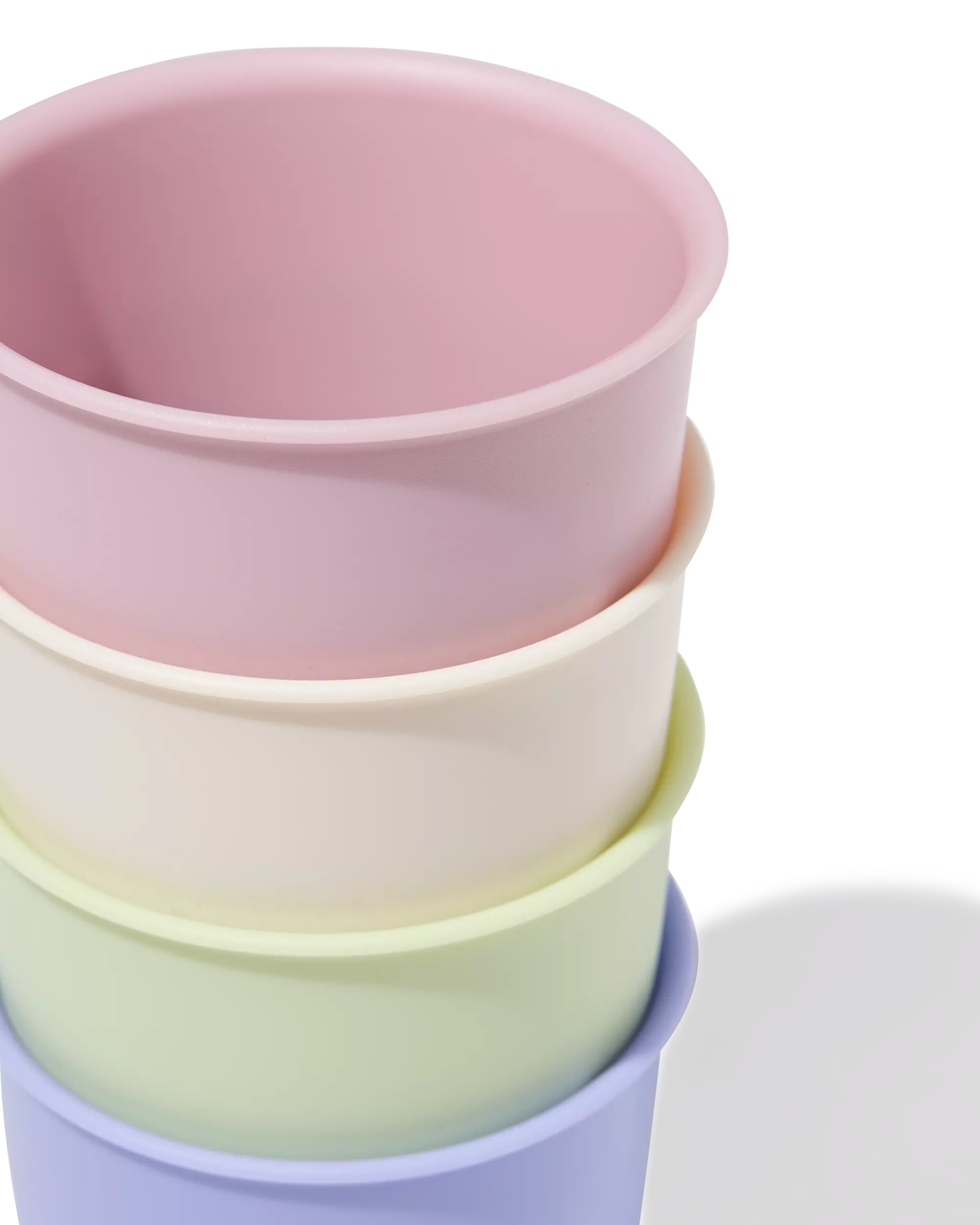 gobelets 280 ml plastique pastel - 4 pièces