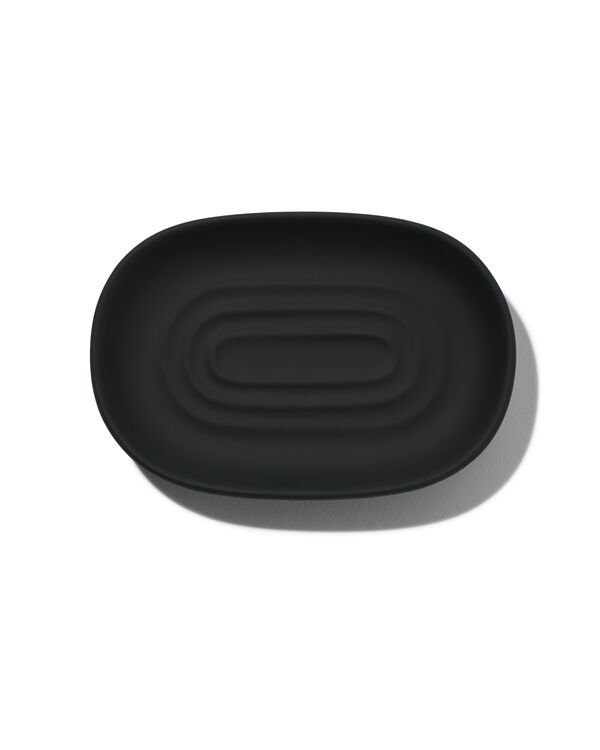 zeepbakje keramiek zwart 9x13 - 80330020 - HEMA