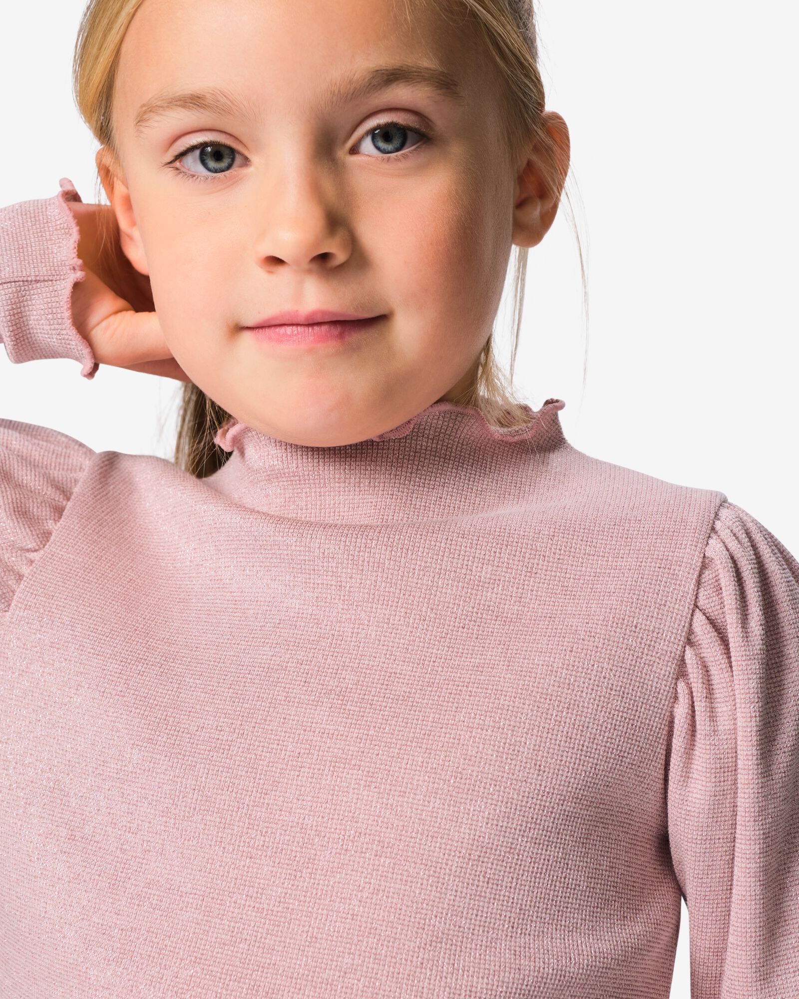 t-shirt enfant c&ocirc;tel&eacute; vieux rose vieux rose - 30889305OLDPINK - HEMA