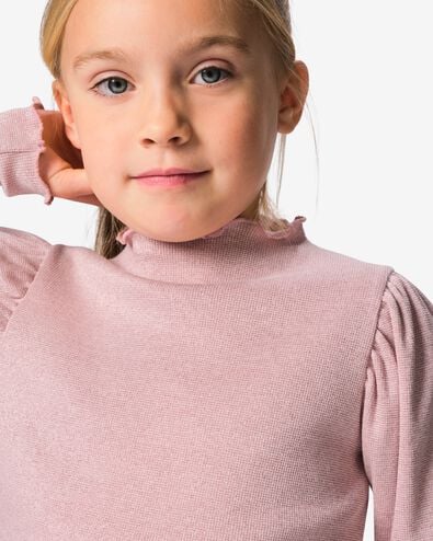 t-shirt enfant c&ocirc;tel&eacute; vieux rose vieux rose - 30889305OLDPINK - HEMA