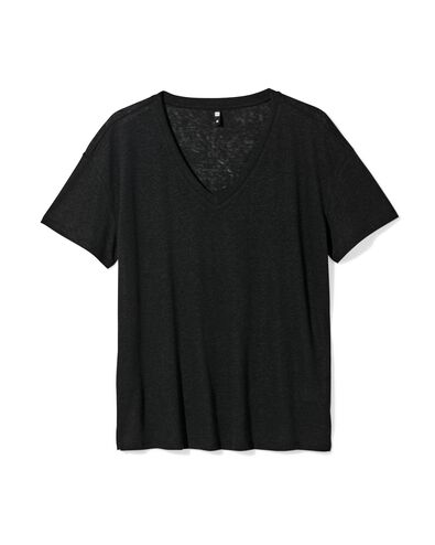 t-shirt femme Evie noir noir - 36263550BLACK - HEMA