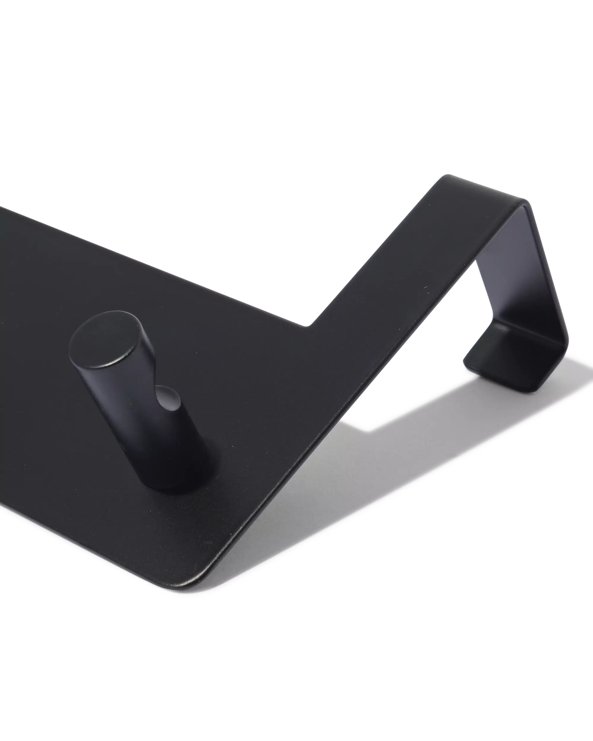 deurhaak 32cm rvs zwart